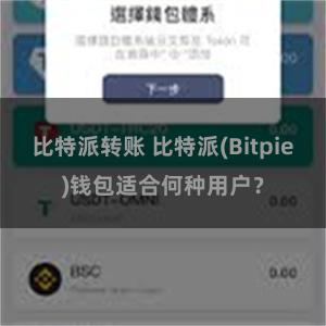 比特派转账 比特派(Bitpie)钱包适合何种用户？