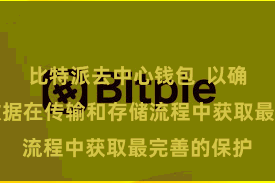 比特派去中心钱包  以确保用户的数据在传输和存储流程中获取最完善的保护